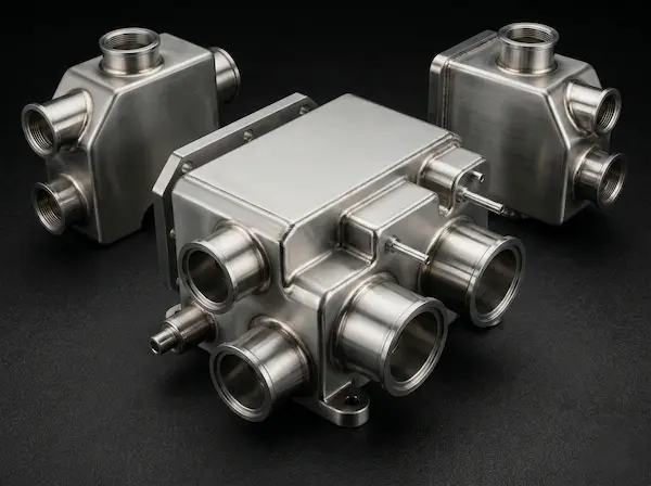 Laserkeevitatud metallist detailid puhta keevisõmblusega